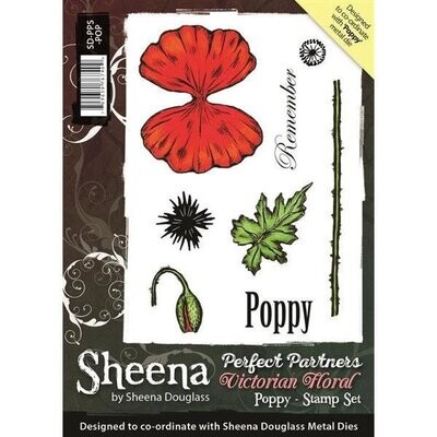 Sheena Douglass A6 Stamps VICTORIAN FLORAL POPPY**LESS THAN HALF PRICE** Sheena Douglass A6 Stamps VICTORIAN FLORAL POPPY**LESS THAN HALF PRICE**