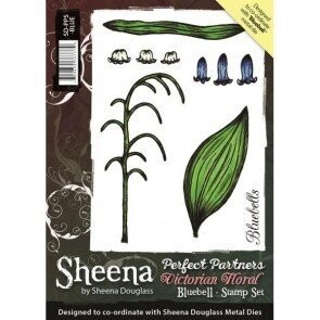 Sheena Douglass A6 Stamps VICTORIAN FLORAL BLUEBELL **LESS THAN HALF PRICE**