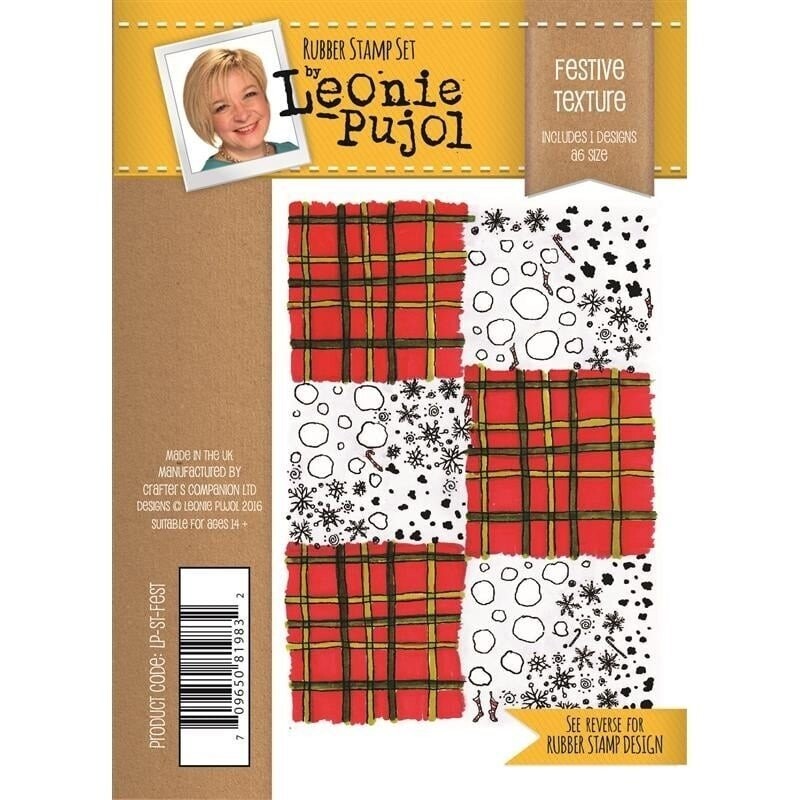 Leonie Pujol A6 Stamps - FESTIVE TEXTURE **LESS THAN HALF PRICE**