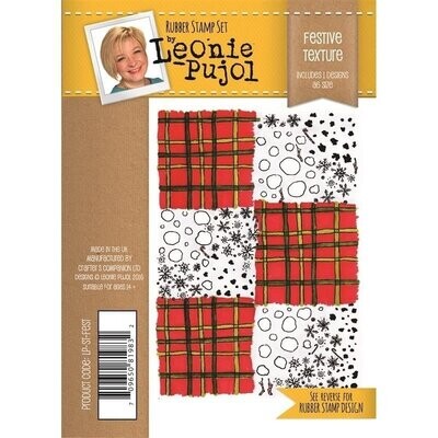 Leonie Pujol A6 Stamps - FESTIVE TEXTURE **LESS THAN HALF PRICE**
