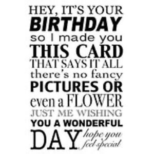 Woodware Clear Magic Stamp set - ITS YOUR BIRTHDAY