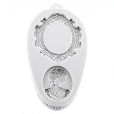 Katy Sue Designs Mould - MINIATURE FRAMES OVAL CAMEO FRAME 2