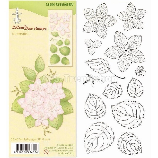 Leane Creatief BV Stamps - HYDRANGEA 3D FLOWERS