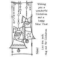 Woodware Crafts Acrylic Stamp Set - CHRISTMAS BELLS