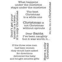 Woodware Crafts Acrylic Stamp Set -FUN CHRISTMAS