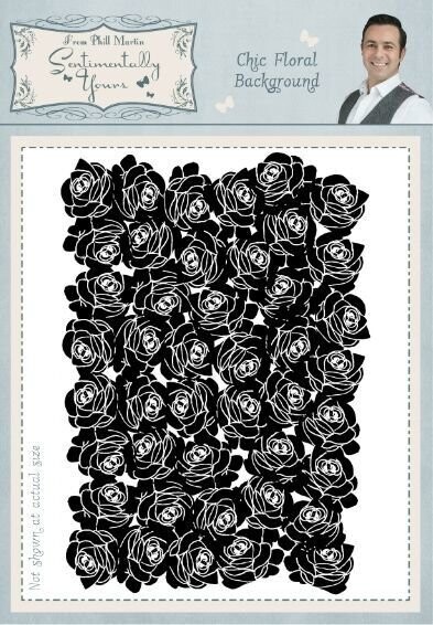 Sentimentally Yours - Chic Floral Background by Phil Martin