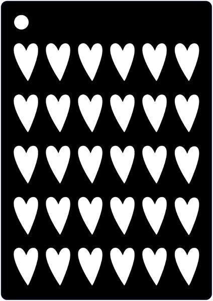 Creative Expression Mini Stencils - ARTY HEARTS