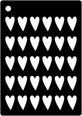 Creative Expression Mini Stencils - ARTY HEARTS