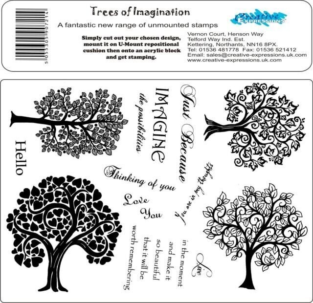 Creative Expressions Unmount A5 TREES OF IMAGINATION** OVER 50% OFF**
