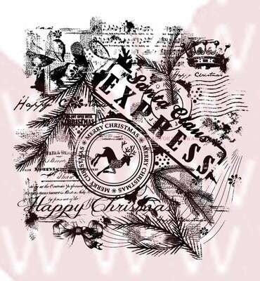 Woodware Stamps - CHRISTMAS COLLAGE