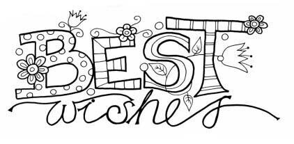 Woodware Clear Magic Singles - BEST WISHES DOODLES