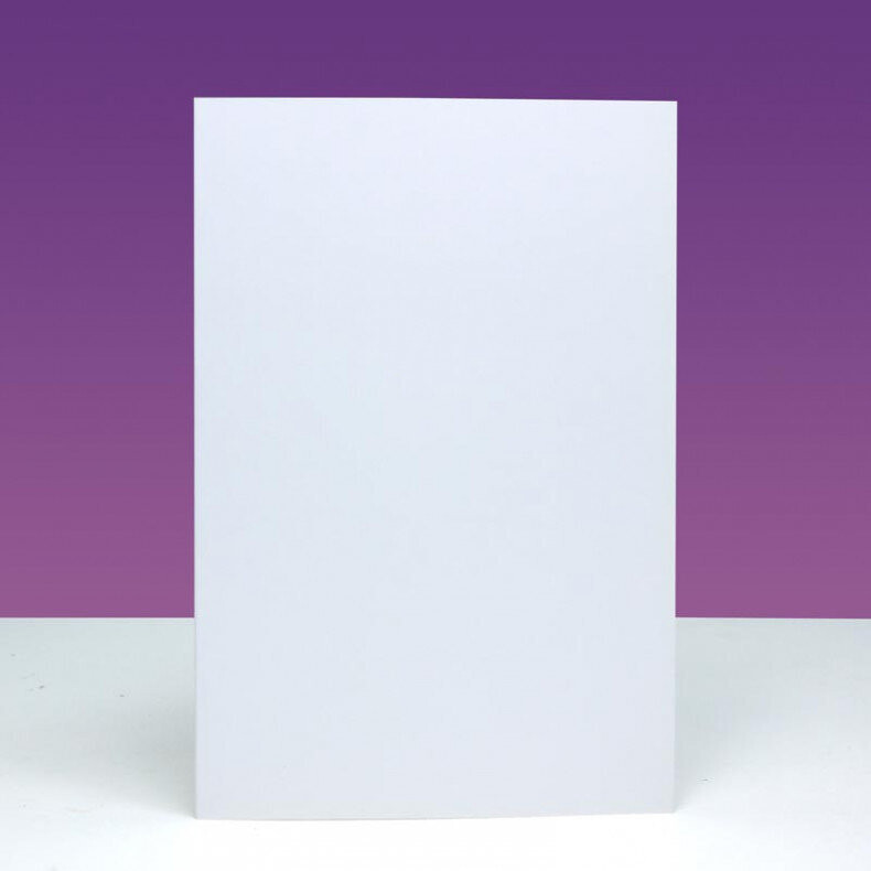 Hunkydory Pre-Scored A6 Dove White Blank Card &amp; Envelopes x10