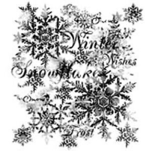 Woodware Stamps - SNOWFLAKES