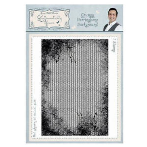 Sentimentally Yours - Grungy Herringbone Background by Phil Martin