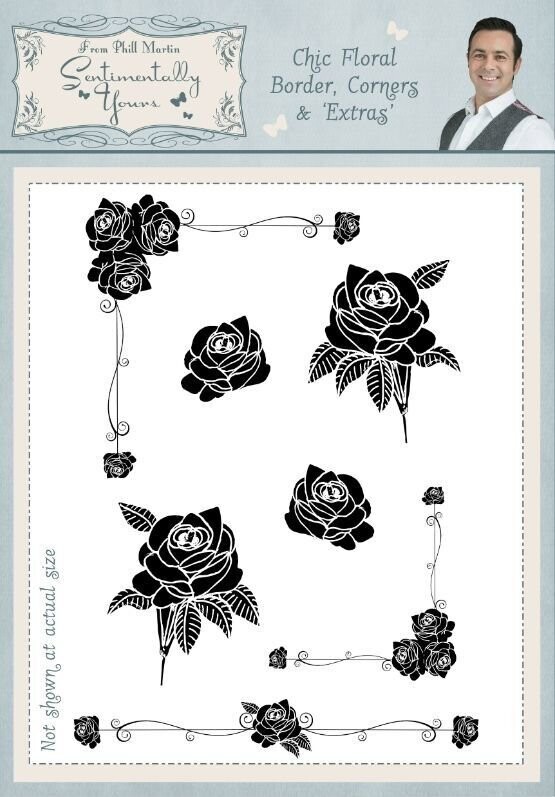 Sentimentally Yours - Chic Floral Border, Corners &amp; Icons by Phil Martin **50% OFF**