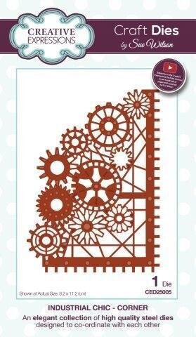 Dies by Sue Wilson  - Industrial Chic - CORNER  CED25005  **HALF PRICE**