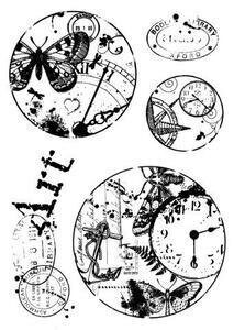 Woodware Clear Magic Stamp set - VINTAGE CIRCLES