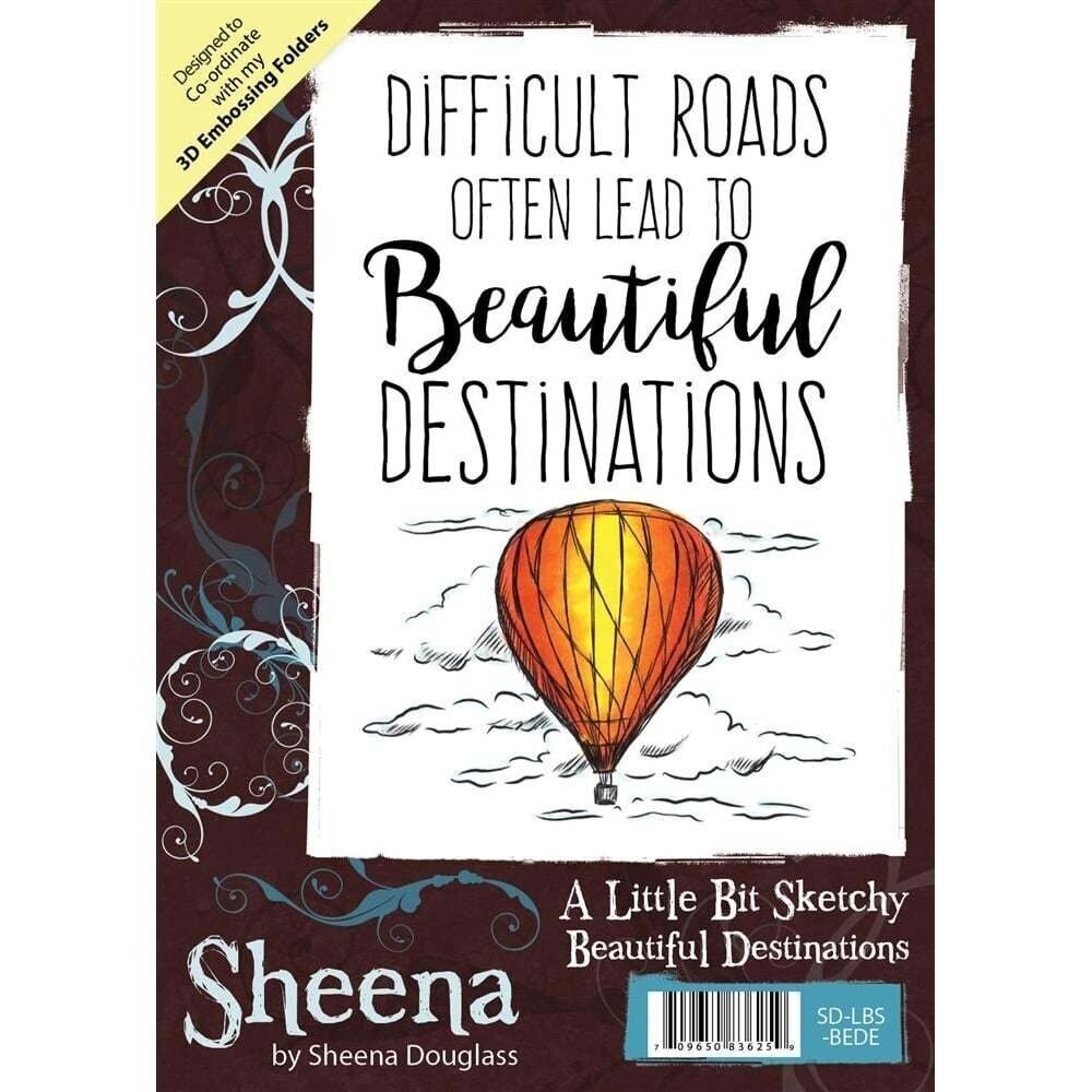 Sheena Douglass Little Bit Sketchy A6 Stamp Set - BEAUTIFUL DESTINATIONS