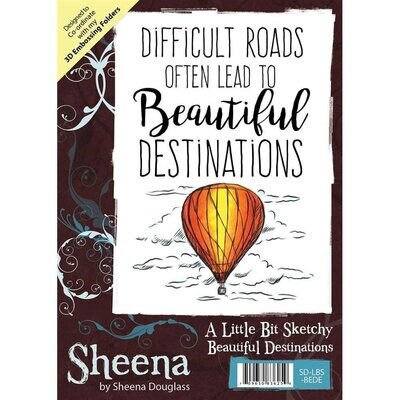 Sheena Douglass Little Bit Sketchy A6 Stamp Set - BEAUTIFUL DESTINATIONS