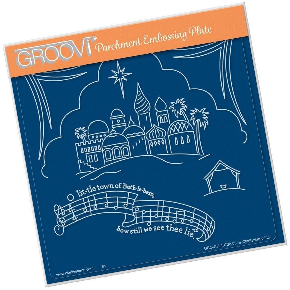 ClarityStamps Groovi - Plate A5 O LITTLE TOWN OF BETHLEHEM