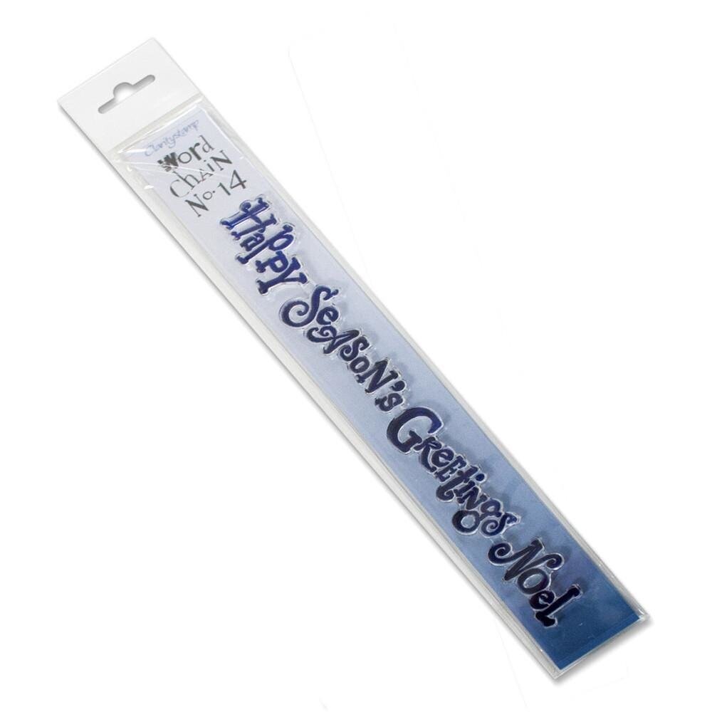 Clarity Stamps - Word Chain set #14 SEASONS GREETINGS  **REDUCED**