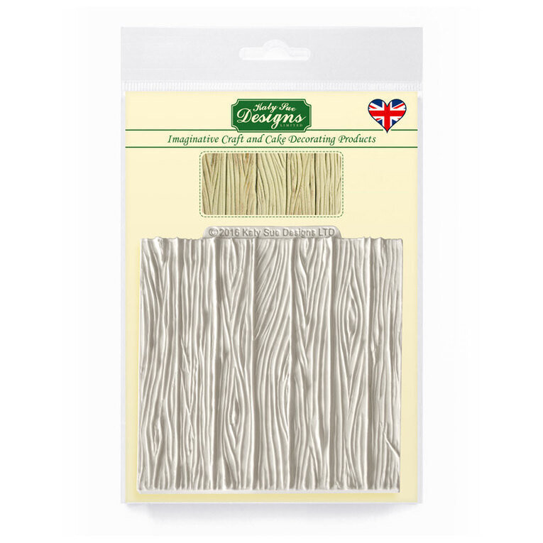 Katy Sue Designs Silicone Mould - WOOD PANEL