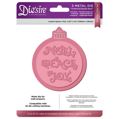 Die&#39;Sire Mixed Media Dies - TRADITIONAL BAUBLE BASE  **REDUCED**