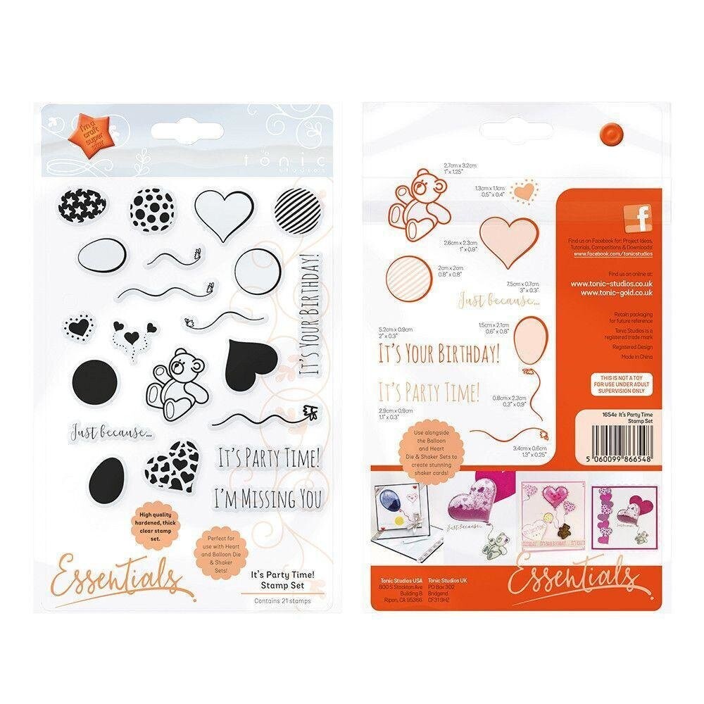 Tonic Acrylic Stamp Set - IT&#39;S PARTY TIME