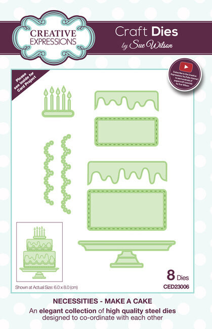 Dies by Sue Wilson - Necessities -MAKE A CAKE  **REDUCED**