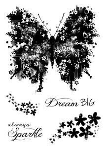 Woodware Clear Magic Singles - BUTTERFLY SPARKLE