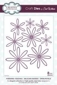 Dies by Sue Wilson - Finishing Touches -DELICATE DAISIES OPEN PETALS **50% OFF**