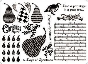 Creative Expressions Unmount A5 PARTRIDGE IN A PEAR TREE** OVER 50% OFF**