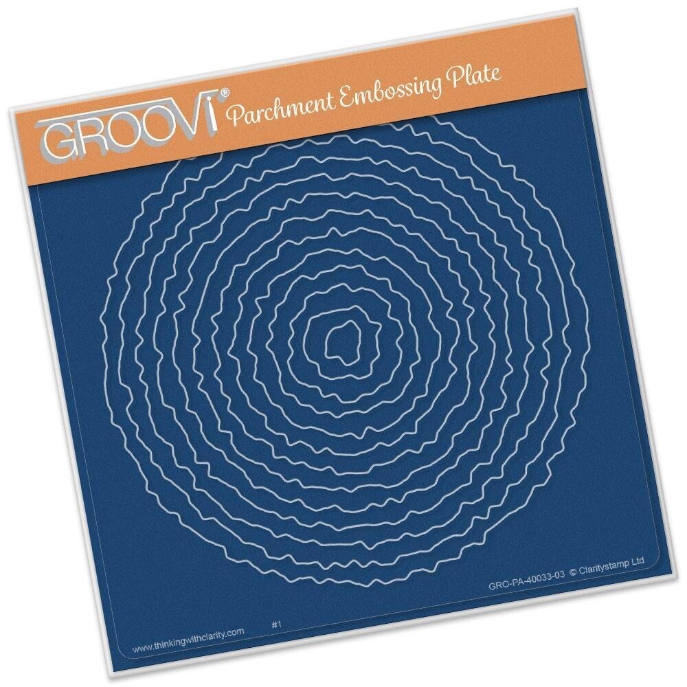 ClarityStamps Groovi - Plate A5 DECKLE CIRCLE