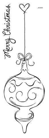 Woodware Stamps - SWIRLY SOLO BAUBLE
