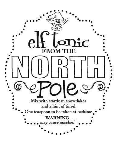 Woodware Stamps - ELF TONIC TAG