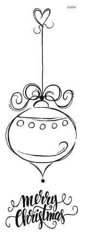 Woodware Stamps -  DOTTY SOLO BAUBLE