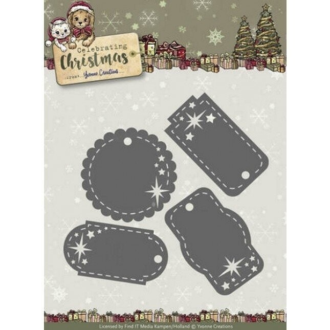 Yvonne Creations - Celebrating Christmas - Die STAR TAGS