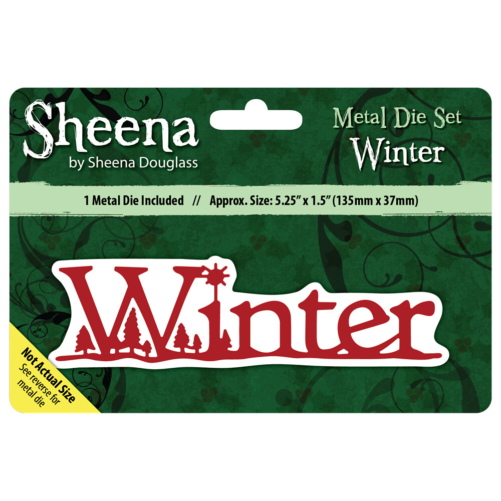 Sheena Douglass Christmas Sentiment Dies - WINTER