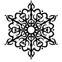 Woodware Stamps - NORDIC SNOWFLAKE
