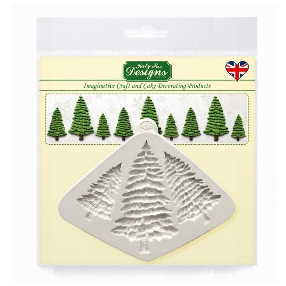 Katy Sue Designs Silicone Mould - FIR TREES