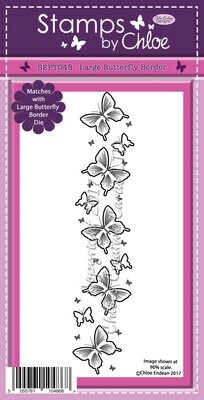 Stamps by Chloe SEPT048 LARGE BUTTERFLY BORDER Stamps **REDUCED**