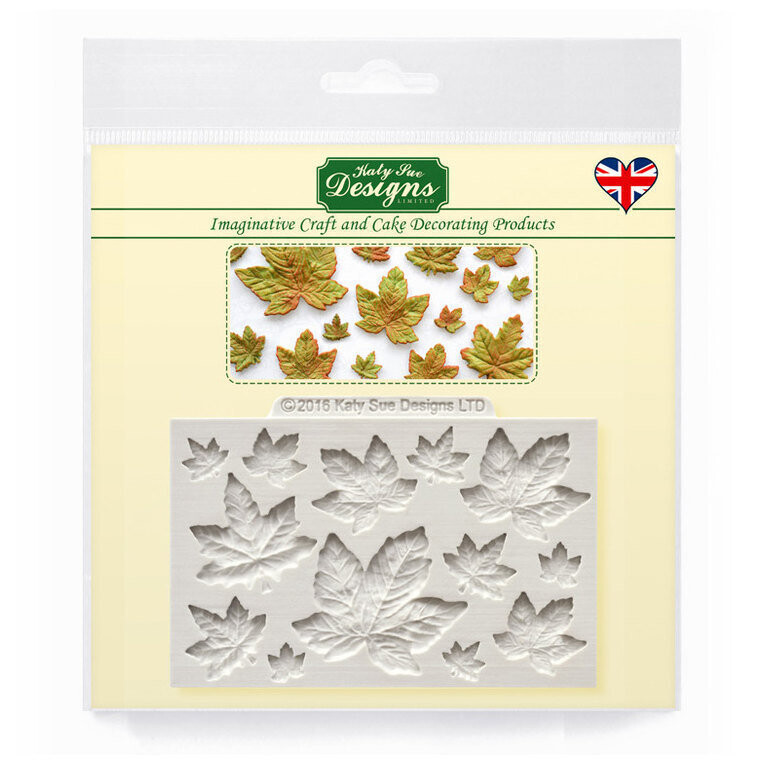 Katy Sue Designs Silicone Mould - MAPLE LEAVES