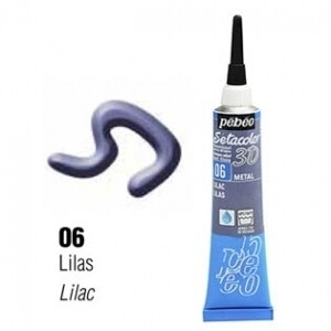 Pebeo Setacolour Metal Effect Fabric Paint  LILAC 06 20ml