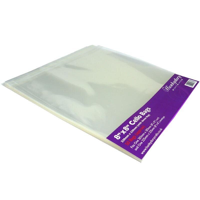 Hunkydory Clear Cello Bag Size 7&quot; x 7&quot;