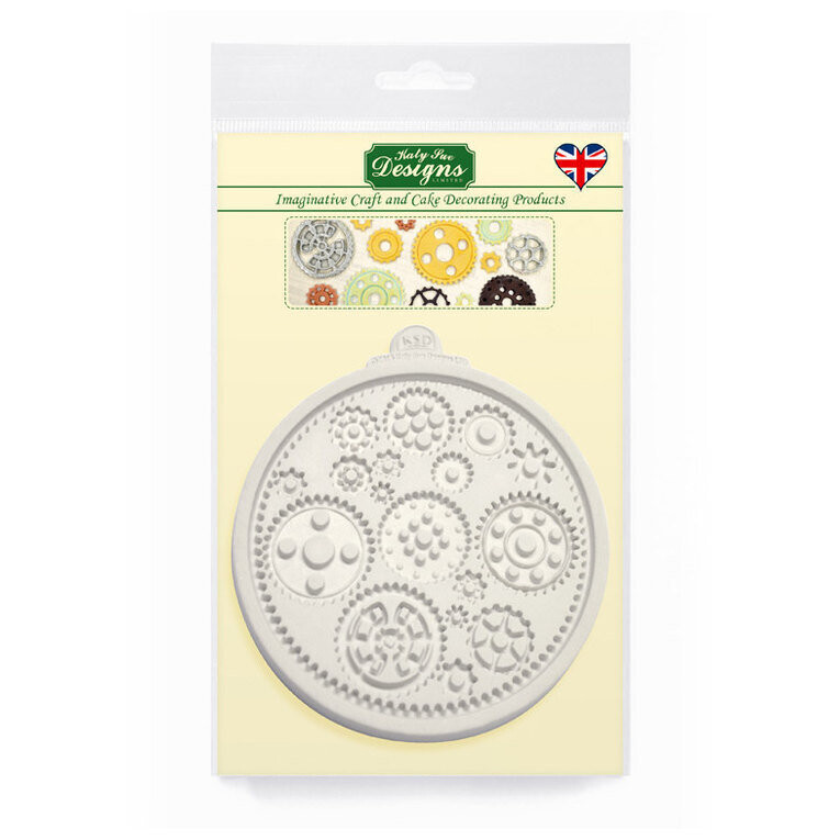 Katy Sue Designs Silicone Mould - COGS &amp; WHEELS