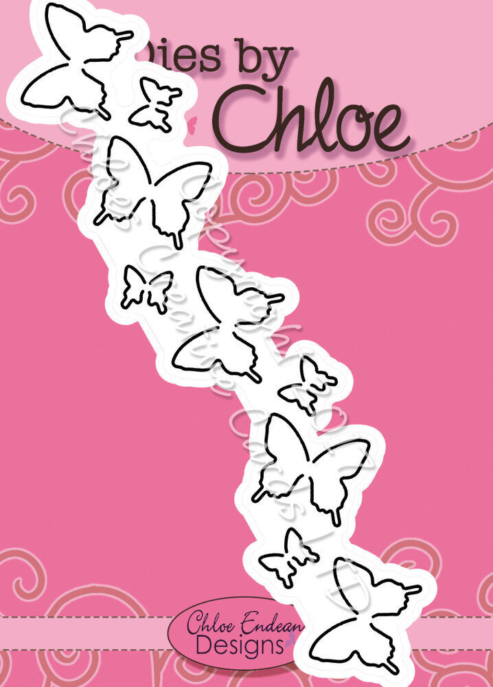 Dies by Chloe NEW! CHCC-036 LARGE BUTTERFLY BORDER