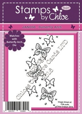 Stamps by Chloe NEW! JAN 056 BUTTERFLY ARCH Stamp **MATCHING DIE**