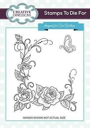 Stamps by Sue Wilson - TESSA&#39;S TEA ROSE CORNER  **HALF PRICE**