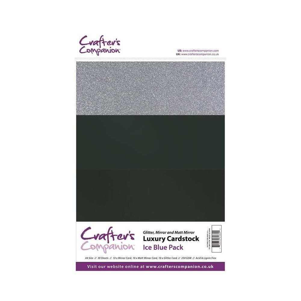 Crafter&#39;s Companion Luxury Cardstock pack - ICE BLUE