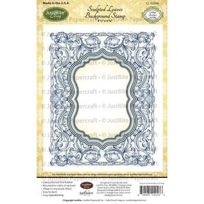 Just Rite Backround Stamp - SCULPTED LEAVES